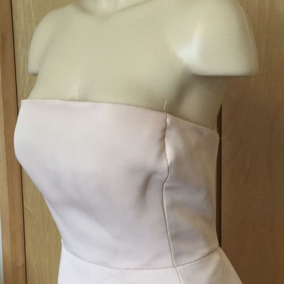 Halston  Strapless Structured Dress Barely… - Picture 5 of 9